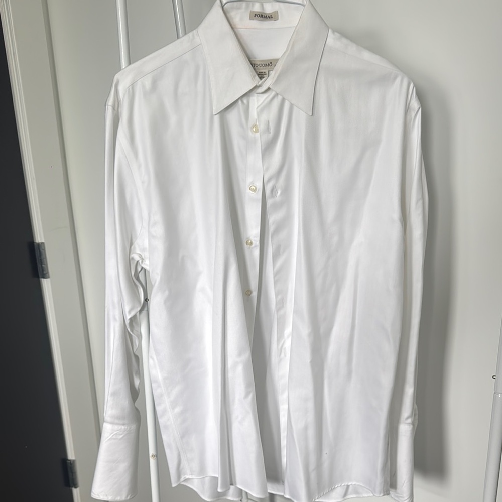 Pronto Uomo Classic White Dress Shirt